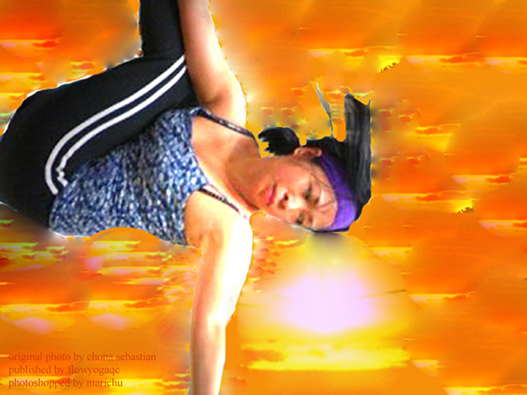 (credits: original photo by Chona Sebastian published in flow yoga qc, teacher, Joji Balcita; during a workshop conducted by Jon Cagas; photoshopped (lighting, eraser, inverted) by blog admin)