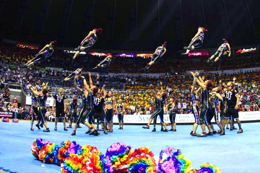 UP Pep Squad. Photo by Mark Cristino for ABS-CBNnews.com