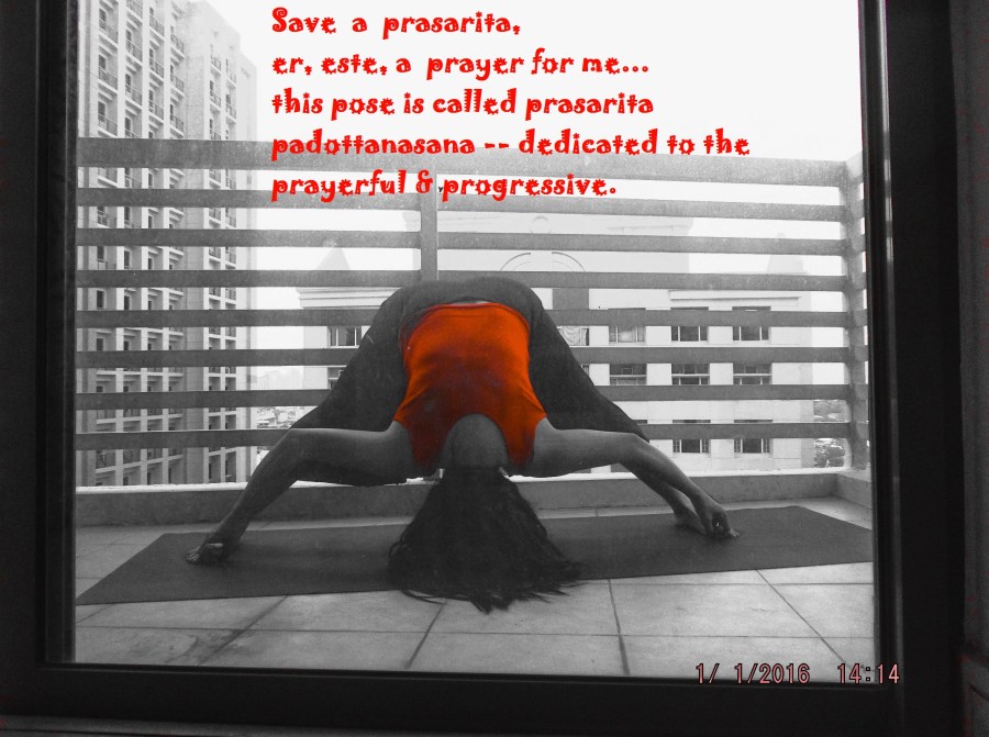 1prasaritapadottanasana